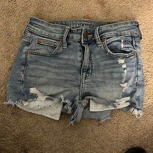 American eagle super stretch jean shorts